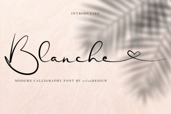 Blanche: A Flowing Font for Creative Campaigns