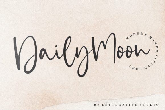 Daily Moon: A Dreamy Script Font