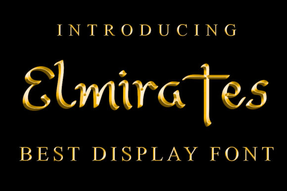 Elmirates: A Flowing Script for Elegant Design