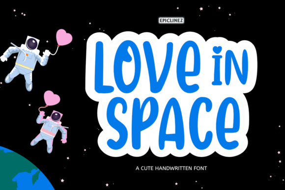 Love in Space Font for Creative Design