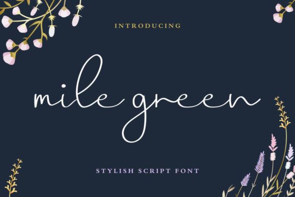 Mile Green: A Handwritten Font for Web Design