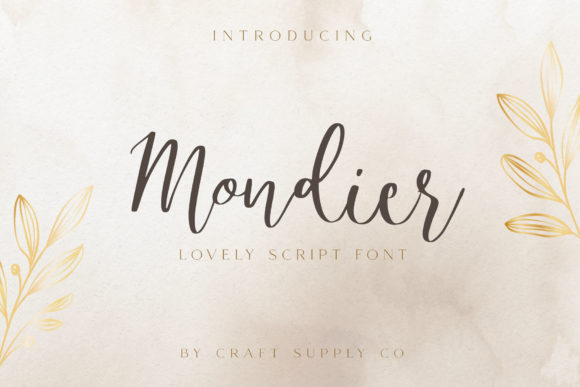 Mondier: A Sweet Script for Business Branding