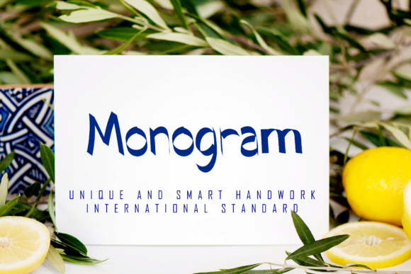 Monogram: A Handwritten Font for Creative Makers