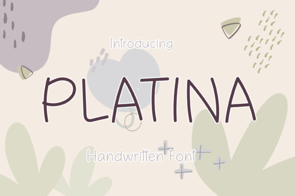 Platina Font: A Handwritten Touch for Craft Projects