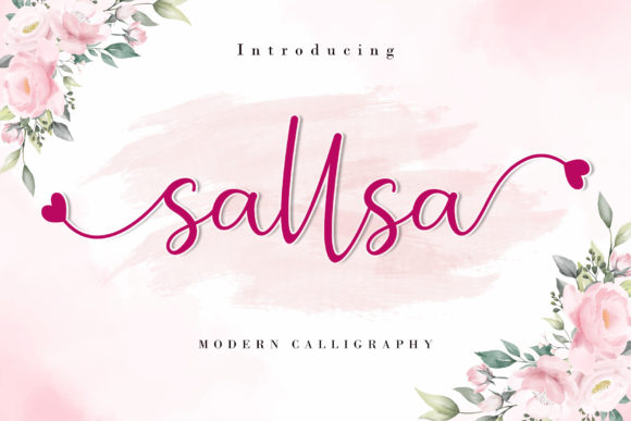 Sallsa: A Delicate Handwritten Font