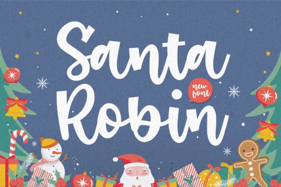 Santa Robin Font for Creative Campaigns