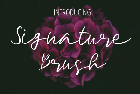 Signature Brush: A Handwritten Font for Elegant Design