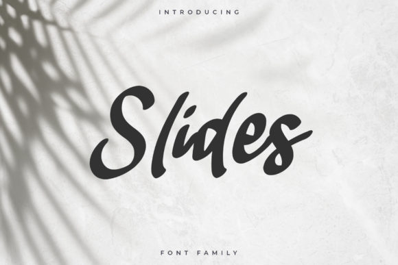 Slides: A Creative Script Font