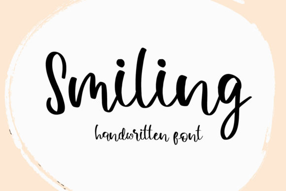 Smiling Font: Handwritten Elegance for Crafters