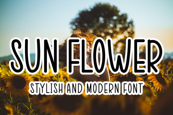 Sun Flowers Font: Modern Script for Editorial Design