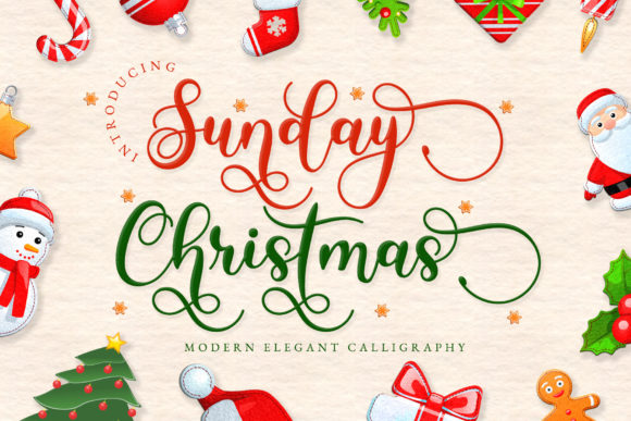Sunday Christmas Font for Web Design