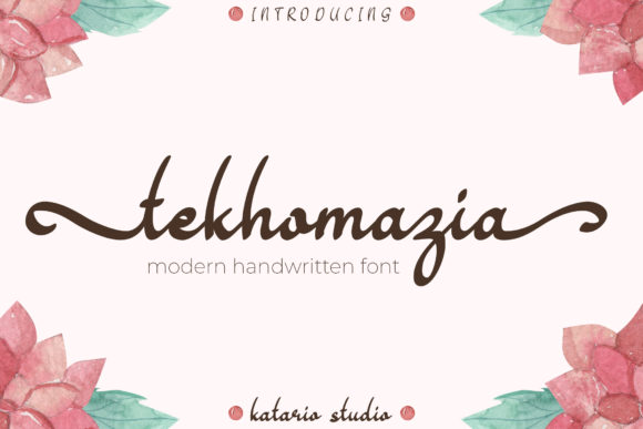 Teakhomazia: A Modern Handwritten Font