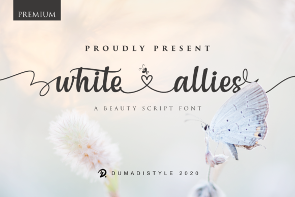 White Allies Font for Creative Makers